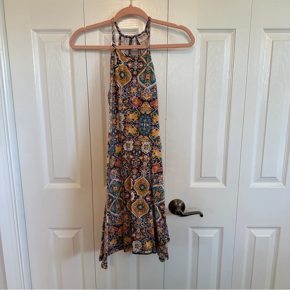 Multicolor Halter Neck Dress